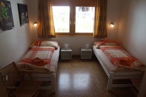 Schlafzimmer der Ferienwohnung LuxLax, Aletsch Arena Wallis