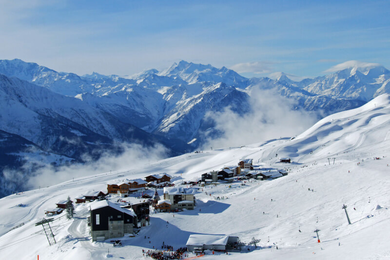 De Fiescheralp in de Aletsch Arena, Wallis, Zwitserland