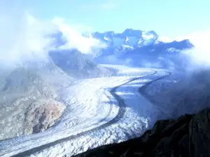 De Grote Aletschgletsjer, UNESCO-werelderfgoed in het Wallis, Zwitserland